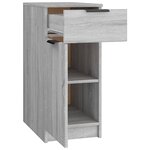 vidaXL Armoire de bureau Sonoma gris 33 5x50x75 cm Bois d'ingénierie