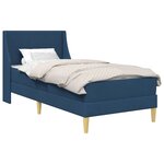 vidaXL Cadre de lit avec matelas avec tête de lit Polyester