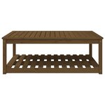 vidaXL Table de jardin marron miel 121x82 5x45 cm bois massif de pin