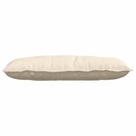 vidaXL Coussin de Dos Crème 100 x 50 cm Tissu en velours côtelé