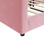 vidaXL Lit de repos rose 80x200 cm velours