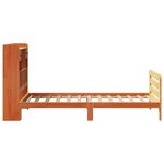 vidaXL Lit bibliothèque sans matelas cire marron 75x190 cm pin massif