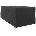 vidaXL Housse de Transat Uni Noir 205 x 100 x 70 cm tissu