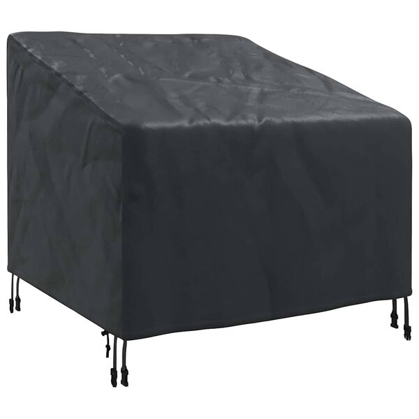vidaXL Housse de chaise de jardin Noir 90 x 90 x 50 / 75 cm Tissu 600D