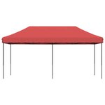 vidaXL Tente de fête 292 x 580 x 315 cm Bordeaux Tissu Oxford