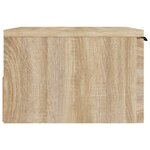 vidaXL Table de chevet murale Chêne sonoma 34x30x20 cm