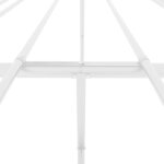 vidaXL Cadre de lit métal sans matelas blanc 183x213 cm