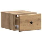 vidaXL Cabinet de chevet mural Chêne artisanal 34 5 x 33 x 20 cm