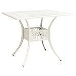 vidaXL Ensemble de bistro 5 Pièces Aluminium coulé Blanc