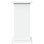 vidaXL Piédestal avec rangement blanc 31x30x60 cm bois d'ingénierie