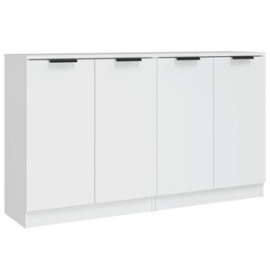 vidaXL Buffets 2 Pièces blanc 60x30x70 cm Bois d'ingénierie