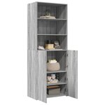 vidaXL Buffet haut sonoma gris 70x42 5x185 cm bois d'ingénierie