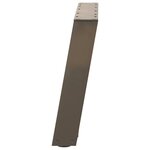 vidaXL Pieds de table basse en U  2 pièces  acier naturel  60 x (42-43) cm