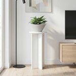 vidaXL Support de Plante 2 pièces Blanc Ø29 5 x 60 cm