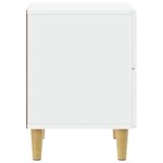 vidaXL Table de chevet Blanc 62 x 34 5 x 48 cm Bois d'ingénierie