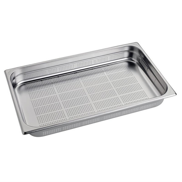 Bac gastro inox perforé gn 1/1 - 65 mm - gastro m -  - inox8 3 530x325x65mm
