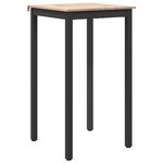 vidaXL Table de bar Naturel 60 x 60 x 105 cm Bois de pin massif