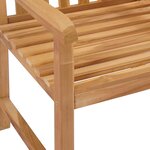 vidaXL Chaise en rose sculptée à la main 2 Pièces Naturel
