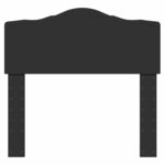 vidaXL Tête de lit Chêne noir 100 cm Bois d'ingénierie