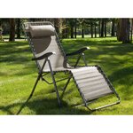 Fauteuil de jardin relax néo gris