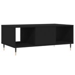 vidaXL Table basse Noir 90x50x36 5 cm Bois d'ingénierie