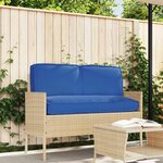 vidaXL Set de coussins de palette 3 Pièces Bleu royal 120 x 50 x 12 cm