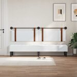 vidaXL Tête de lit suspendue Blanc PU antique