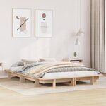 vidaXL Cadre de lit sans matelas 140x190 cm bois de pin massif