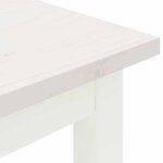 vidaXL banc Blanc 200 x 35 x 45 cm Bois de pin massif