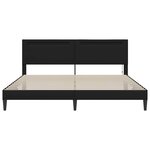 vidaXL Cadre de lit Noir 180 x 200 cm Simili cuir