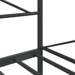 vidaXL Lit de repos sans matelas noir 107x203 cm acier