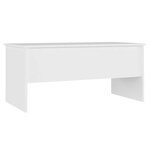 vidaXL Table basse Blanc 102x50 5x46 5 cm Bois d'ingénierie