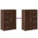 vidaXL Buffet chêne marron 60x31x84 cm bois d'ingénierie