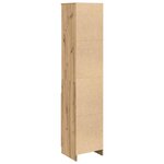 vidaXL Buffet haut chêne artisanal 37 5x35x180 cm bois d'ingénierie