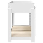 vidaXL Lit Superposé pour Enfants Blanc 75 x 190 cm Bois d'ingénierie