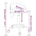 Vidaxl chaises pivotantes à manger lot de 2 marron similicuir