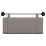 vidaXL Tête de lit suspendue Taupe tissu