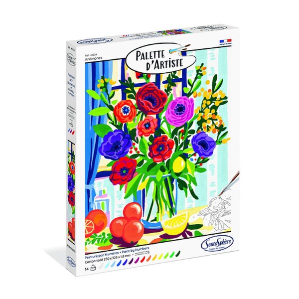 PALETTE D'ARTISTE  - Anémones
