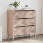 Finori Commode Lusk 03A chêne sonoma 80x38 5x87 cm