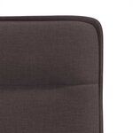 vidaXL Chaises à manger lot de 4 marron foncé tissu