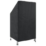 vidaXL Housse de chaise de jardin Noir 70 x 70 x 85 / 125 cm Tissu 420D