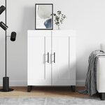 vidaXL Buffet blanc 69 5x34x90 cm bois d'ingénierie