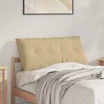 vidaXL Coussin de Dos Vert gris 100 x 50 cm Tissu en velours côtelé