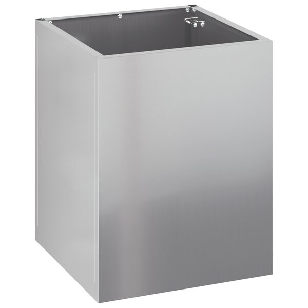 vidaXL Cache-pot de jardin Argenté 50 x 32 x 40 cm Acier galvanisé