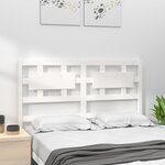 vidaXL Tête de lit blanc 205 5x4x100 cm bois massif de pin