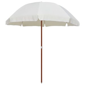 vidaXL Parasol de jardin avec mât en acier 240 cm Sable