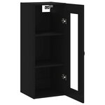 vidaXL Armoire murale noir 34 5x34x90 cm