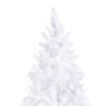 vidaXL Arbre de Noël artificiel pré-éclairé 500 cm blanc