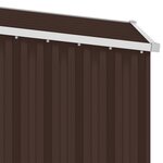vidaXL Abri de jardin Marrron 87x98x159 cm Acier galvanisé