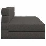 vidaXL Canapé-lit pliable Gris foncé 152 x 86 5 x 60 cm Tissu